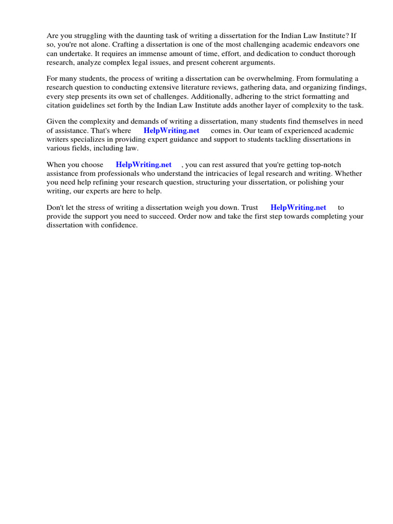 Indian Law Institute Dissertation | PDF | Justice | Crime & Violence