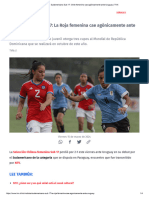 Sudamericano Sub 17 - Chile Femenino Cae Agónicamente Ante Uruguay - TVN