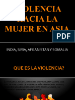Violencia Hacia La Mujer en Asia 6°a