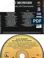 Tapa CD Aldo Monges - Mis Mejores 30