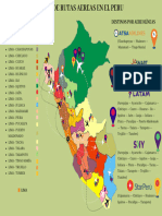 Mapa de Rutas Aereas en El Peru