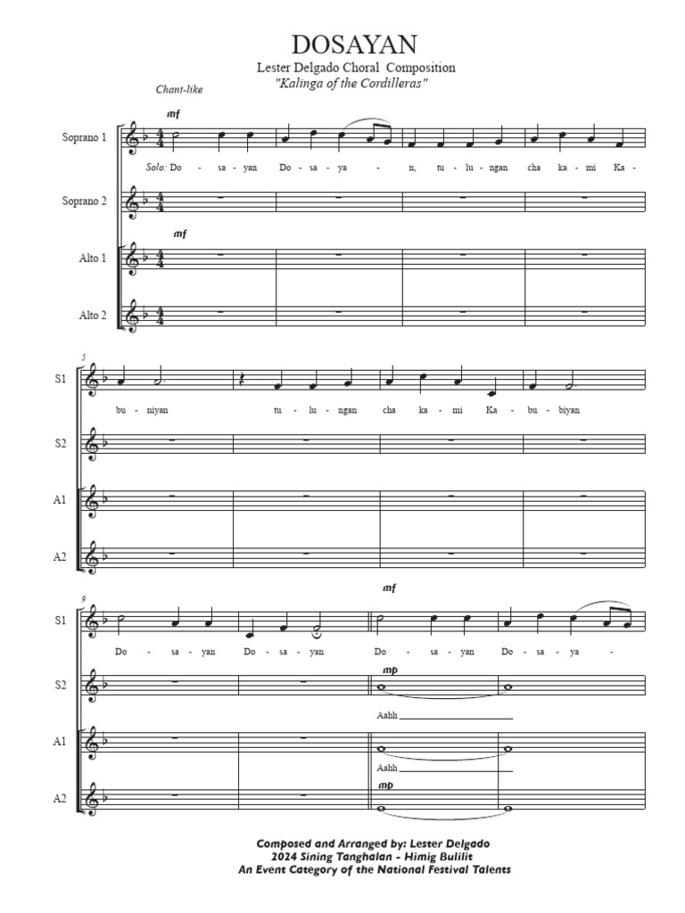 DOSAYAN SSAA 2024 Edition Score | PDF