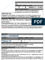 Template For The Objectives Tita