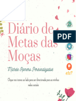 Diário de Metas Das Moças - Michele Romero Personalizados1