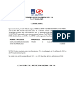 Axa Colpatria Medicina Prepagada S.A. N.I.T. 900.640.334-5.: Nombre Y Apellidos Parentesco Identificacion Vr. Anualizado