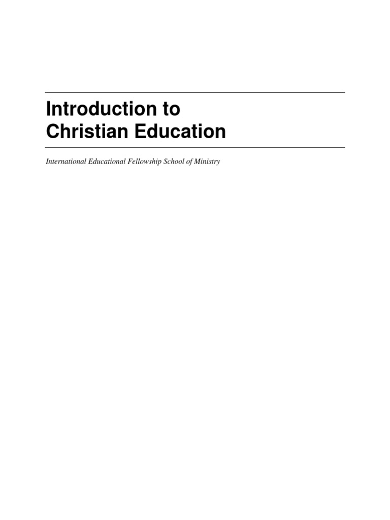 introduction-to-christian-education-pdf-jesus-disciple-christianity