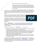 Business Administration Dissertation PDF