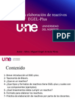 I.-Taller para Elaboracion de Reactivos EGEL-plus 2023-1