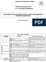 Arte - 8º Ano - Planejamento Anual PDF