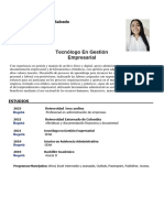 Tecnólogo en Gestión Empresarial: Yesica Alejandra Patiño Salcedo