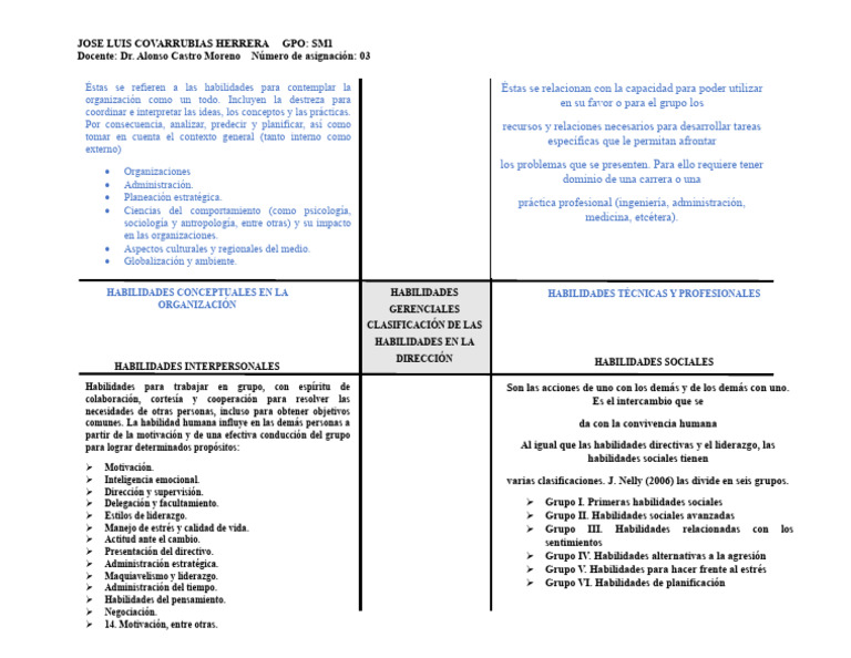 MAPA DE COMPARACIONES (1) | PDF | Planificación | Liderazgo