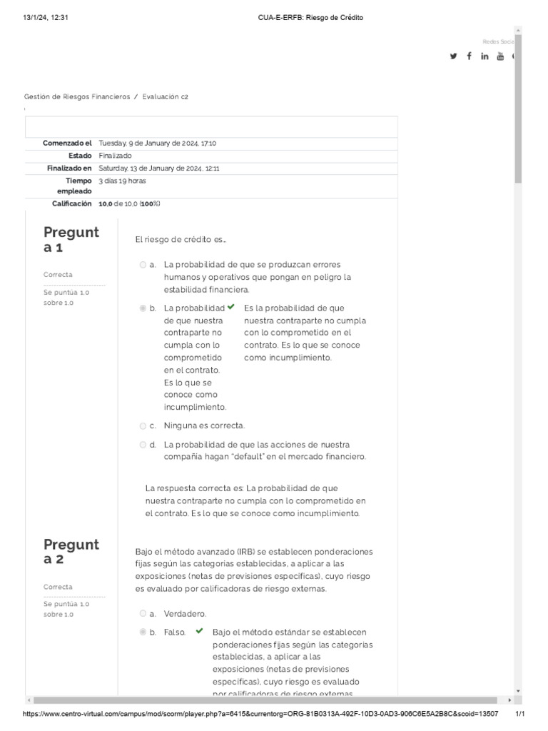 Examen 2 Pdf Riesgo Crediticio