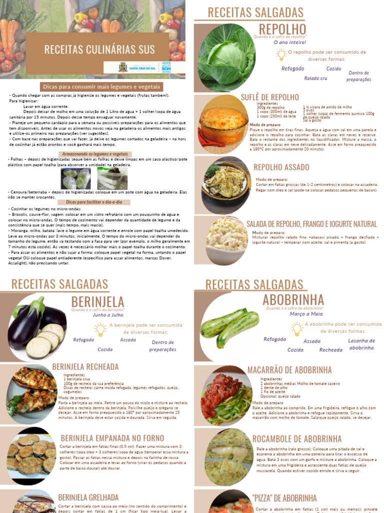 Receitas Culinarias 2 Por Folha | PDF | Caldo | Alimentos