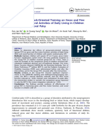 Effect of Group-Task-Oriented Training On Gross and Fine