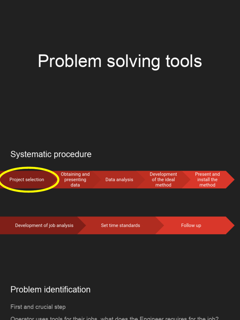 Problem Solving Tools | PDF