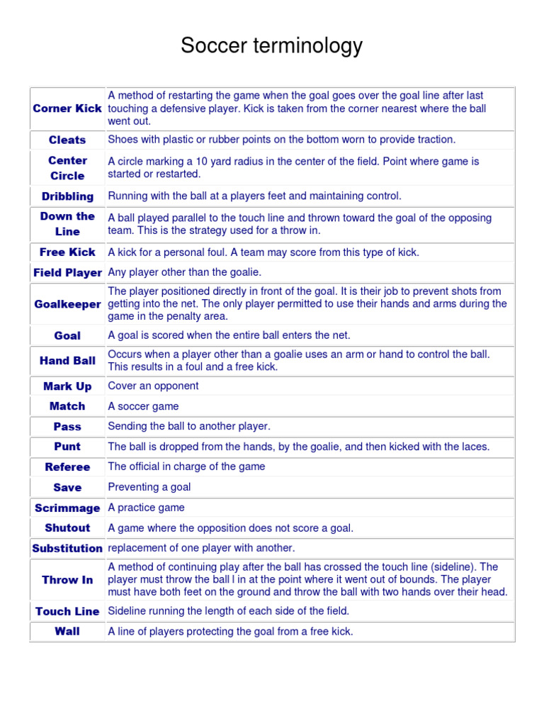 Junior Soccer Rules Overview | PDF | Association Football | Sport Variants