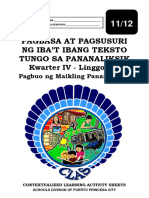 Core - Pagbasa-at-Pagsusuri - q4 - CLAS6-7 - Pagbuo-ng-Maikling-Pananaliksik - v4 - MAJA JOREY DONGOR