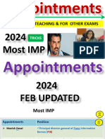 Appointments 2024 New