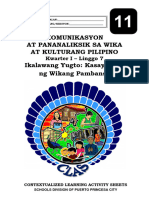 Fil11 - q1 - CLAS7 - Ikalawang-Yugto-Kasaysayan-ng-Wikang-Pambansa - RHEA ANN NAVILLA