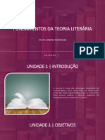 Slide Da Unidade - Introdução A Literatura