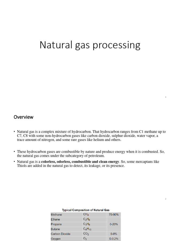 Introduction Of Natural Gas Pdf Natural Gas Processing Natural Gas