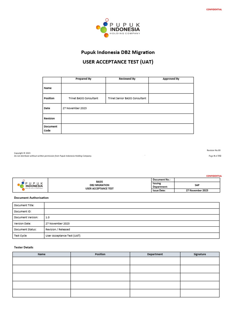 Pihc ceklist user acceptance test 1 pdf ibm db2 databases