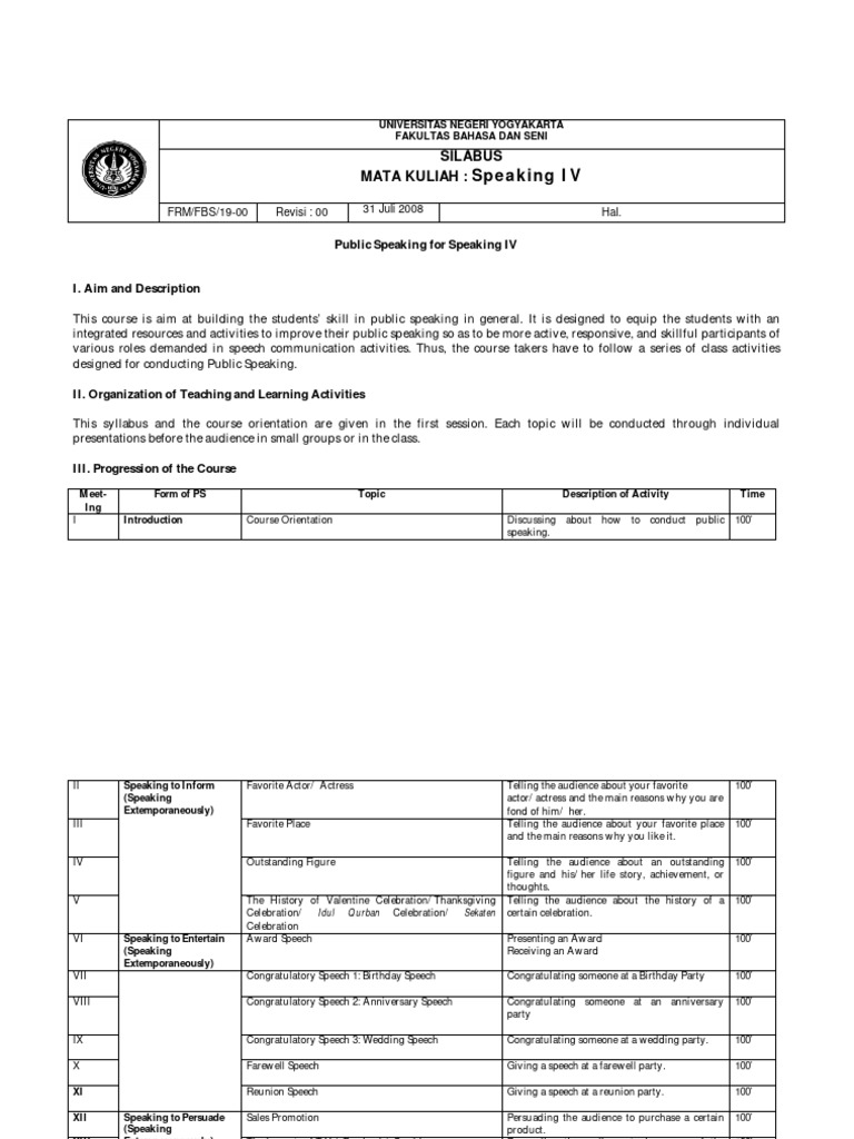 Speaking Iv B | PDF | Public Speaking | Human Communication