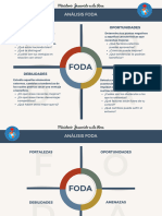 Gráfico Análisis Matriz FODA DAFO Corporativo Multicolor Simple