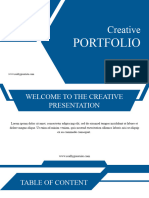 Blue Modern and Creative Portfolio Presentation