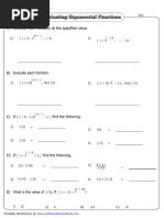 Exponential Functions Easy 1