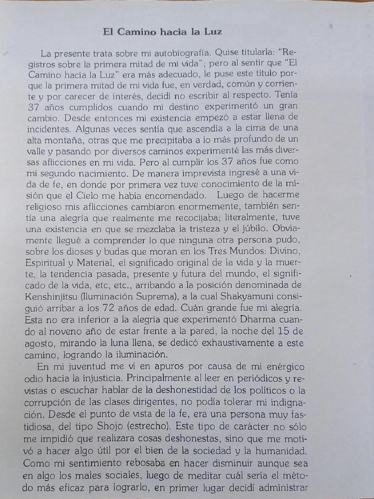 El Camino Hacia La Luz | Descargar gratis PDF | Dios