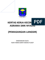 Kertas Kerja Langsir Asrama