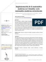 Implementación de La Matemática Moderna en Colombia: Serie Matemática Moderna Estructurada