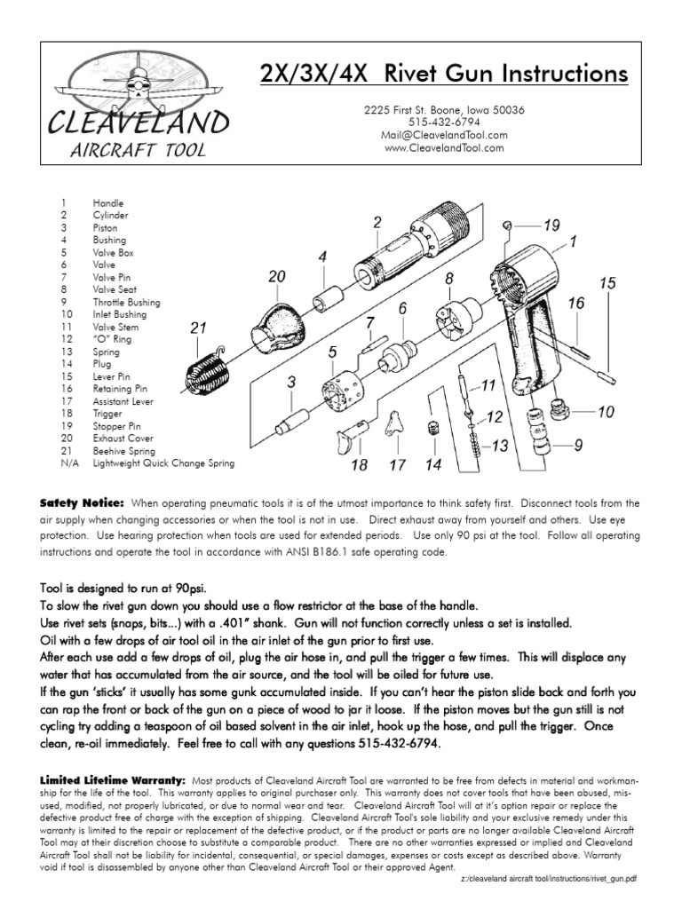 Rivet Gun | PDF | Valve | Mechanical Engineering