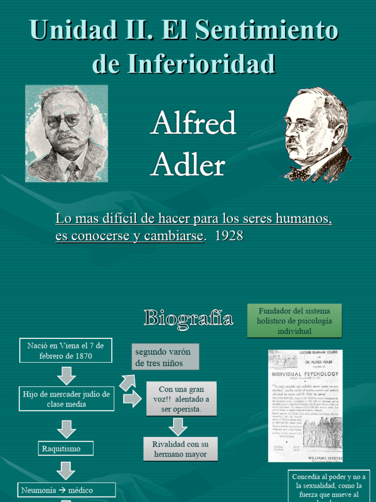 Sentimiento de Inferioridad en Psicología | PDF | Invalidez | Ciencias ...