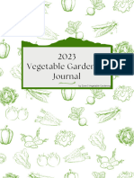 2023 Vegetable Gardening Journal