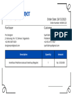 Black White Landscape Order Invoice