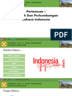 Bahasa Indonesia - Pertemuan 1