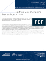 La Producción de Petróleo y Gas en Argentina Sigue Creciendo en 2022