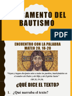 Sacramento Del Bautismo