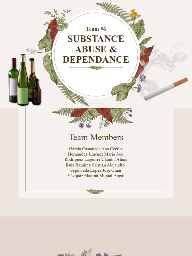 Understanding Substance Abuse and Dependence | PDF | Alcoholism ...