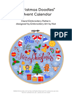 Christmas Doodles - Embroidery Pattern by EmbroideryArtbyNat