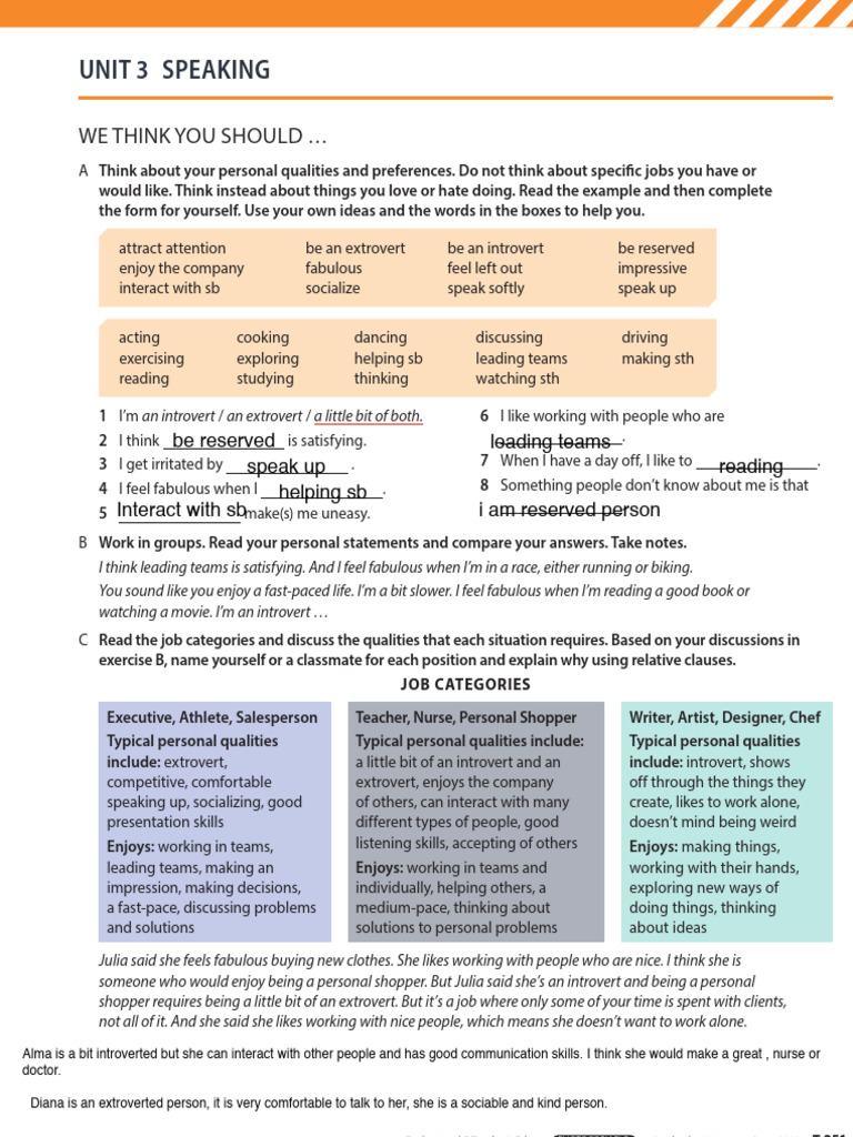 Discover Your Personal Qualities | PDF | Extraversion And Introversion ...