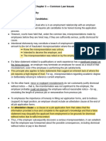 Chapter 3 - Common Law Issues