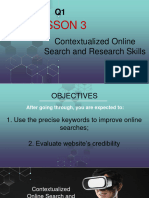 LESSON 3 - Online Search and Research Skills