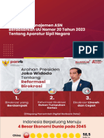 Penataan Manajemen ASN Berdasarkan UU 20 Tahun 2023 Tentang Aparatur Sipil Negara