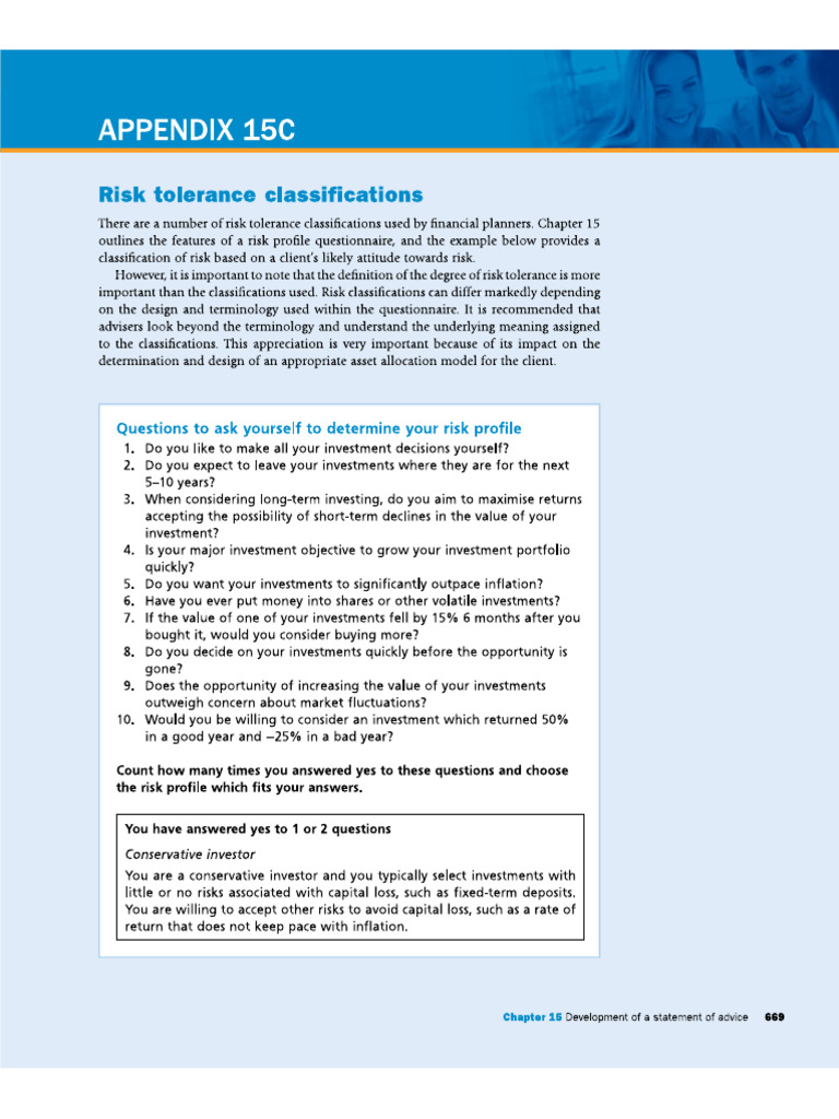 Risk Profile Qestionnaire | PDF