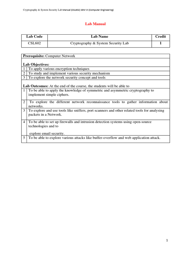 CSS - Lab Manual 2023-24 Even Sem | PDF | File Transfer Protocol | Key ...