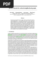 NeurIPS 2018 Kong Kernels For Ordered Neighborhood Graphs Paper