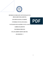 Debate Método de Conservación Convencionales en El Procesamiento de Alimentos.